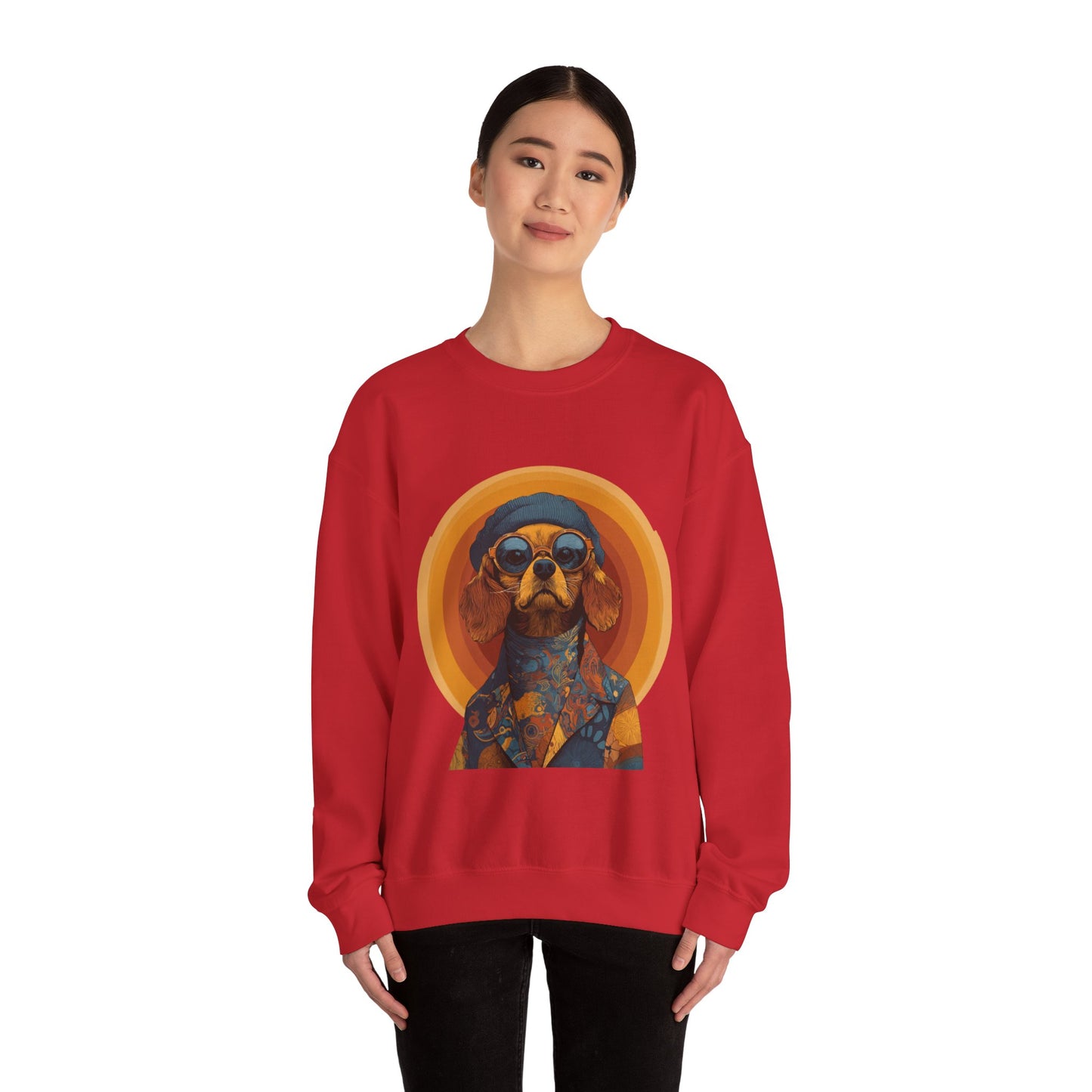 Retro Beagle Portrait Crewneck — Boho Dog Lover Gift | Root to Peak