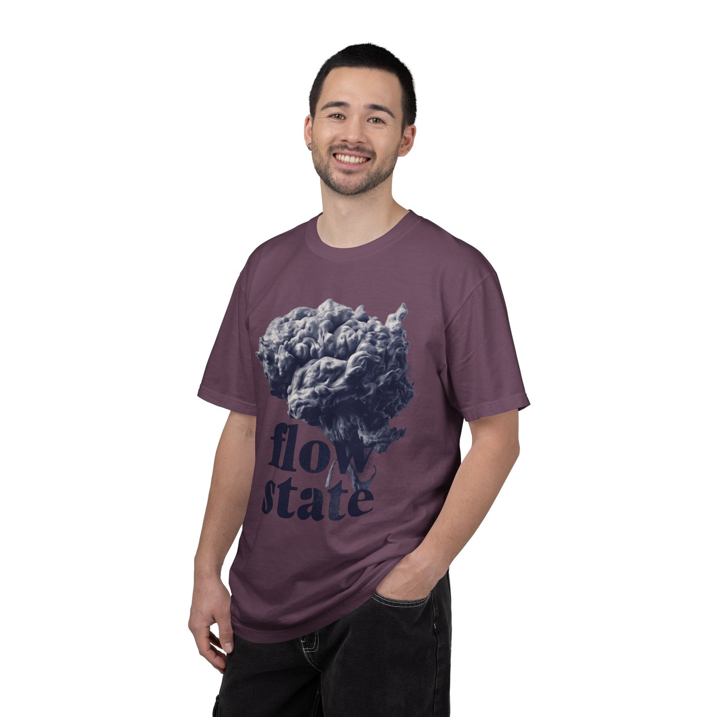 Flow State Smoke Brain Tee — Productivity Focus Graphic | Root to Peak