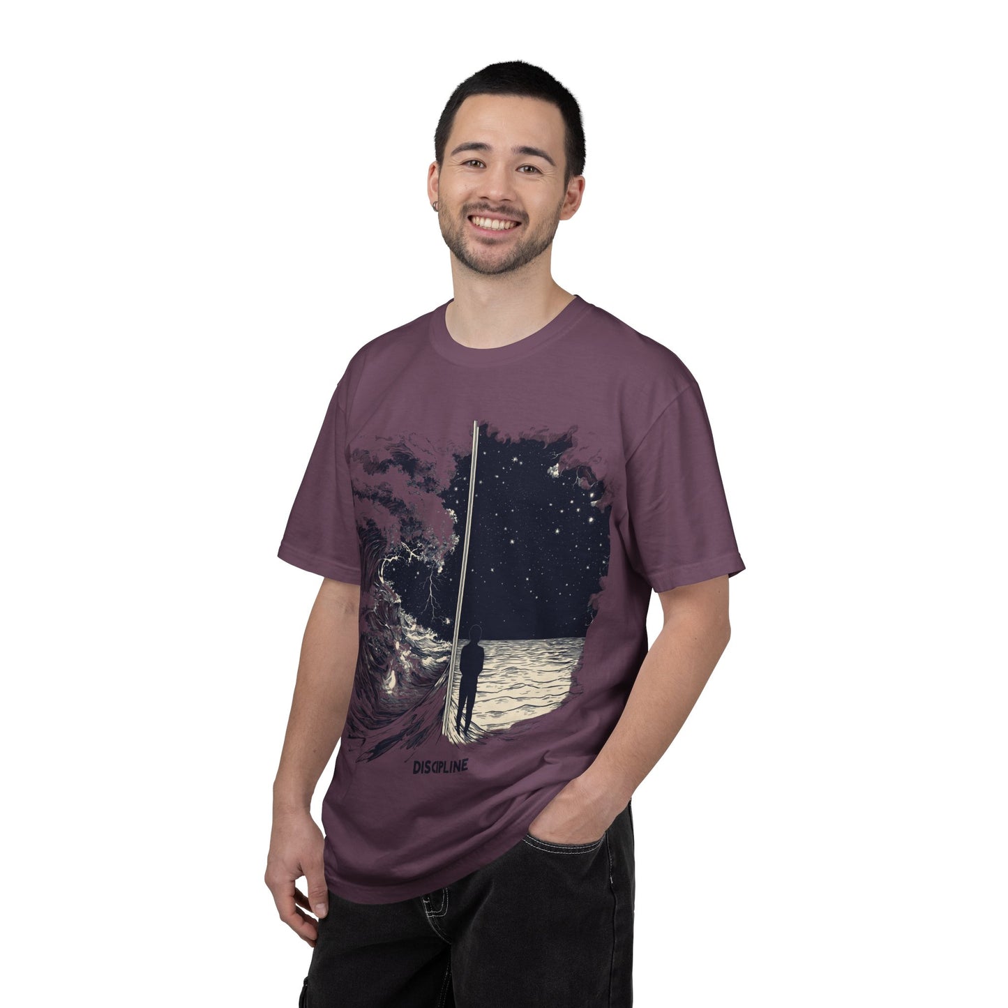 Discipline Ocean Wave Graphic Tee — Motivational Apparel | Root to Peak