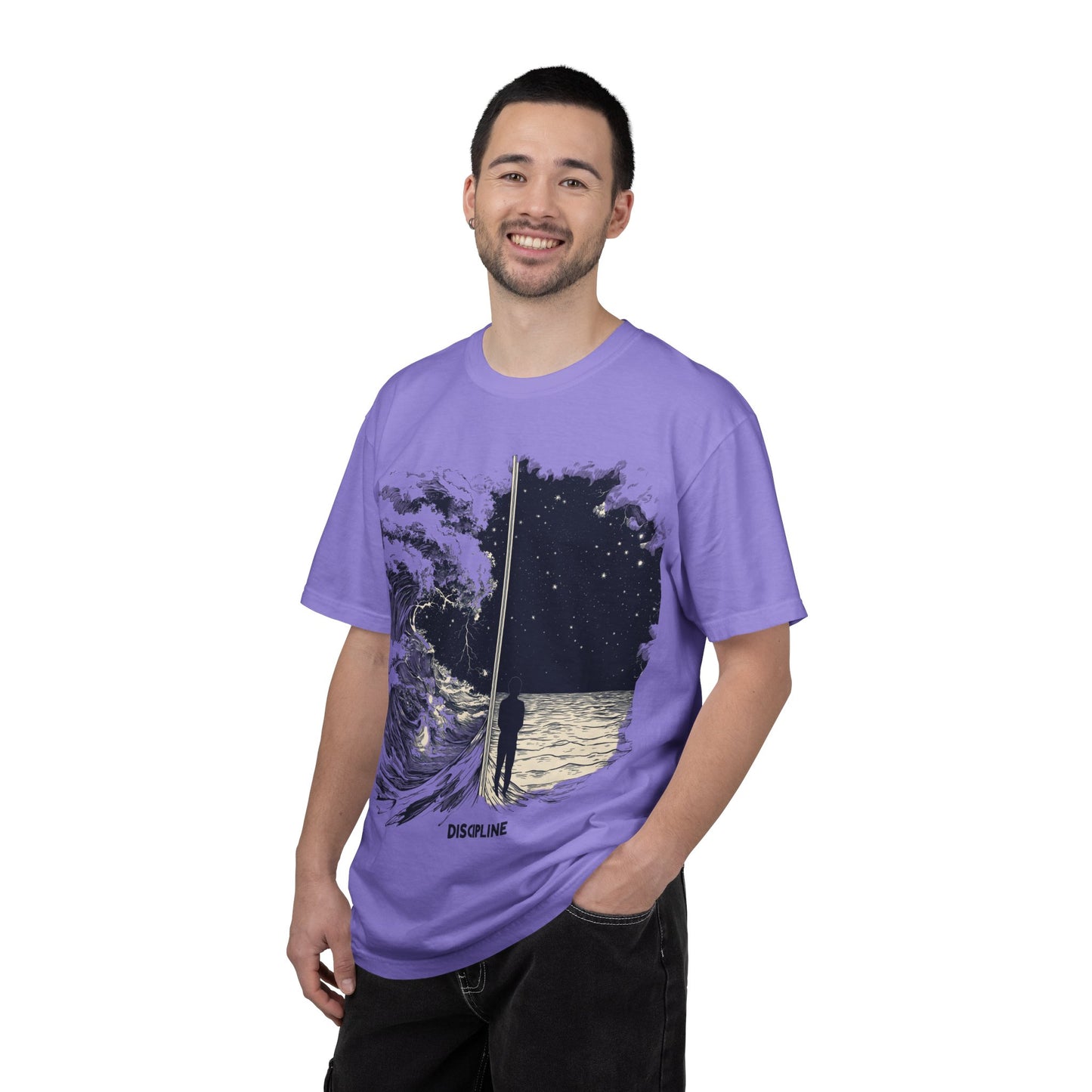 Discipline Ocean Wave Graphic Tee — Motivational Apparel | Root to Peak