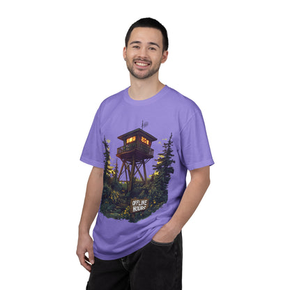 Fire Lookout Tower Tee — Offline Hours Hiking Camping | Root to Peak