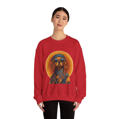 Retro Beagle Portrait Crewneck — Boho Dog Lover Gift | Root to Peak