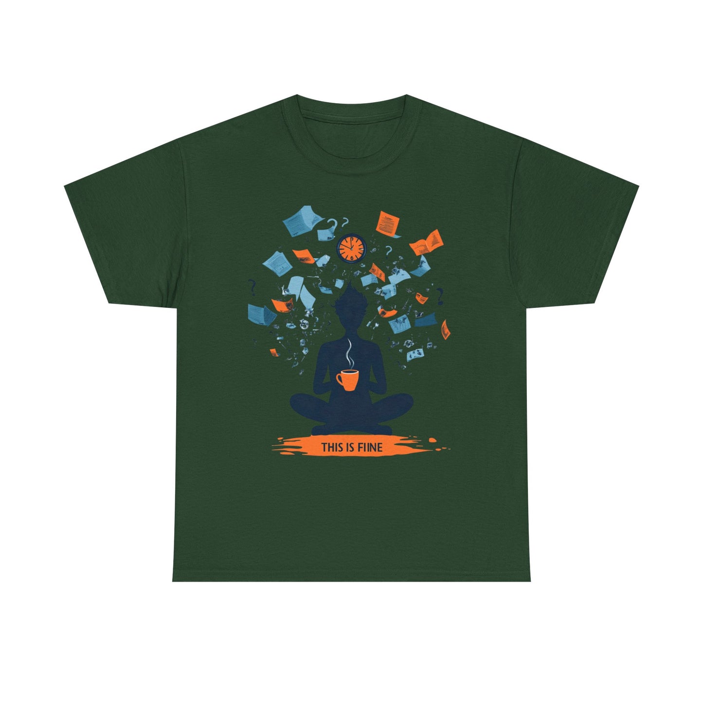 This Is Fine Graphic Tee — Funny Chaos Meme Internet Culture | Root to Peak