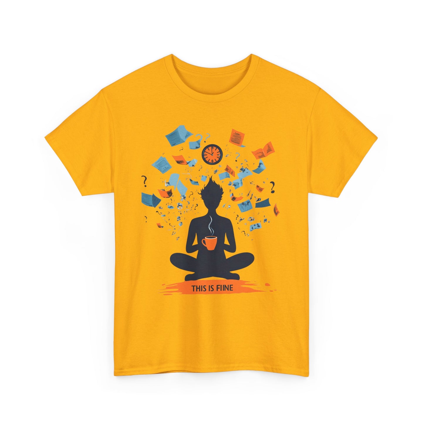 This Is Fine Graphic Tee — Funny Chaos Meme Internet Culture | Root to Peak