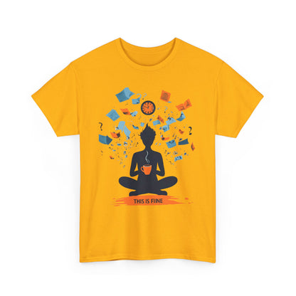 This Is Fine Graphic Tee — Funny Chaos Meme Internet Culture | Root to Peak