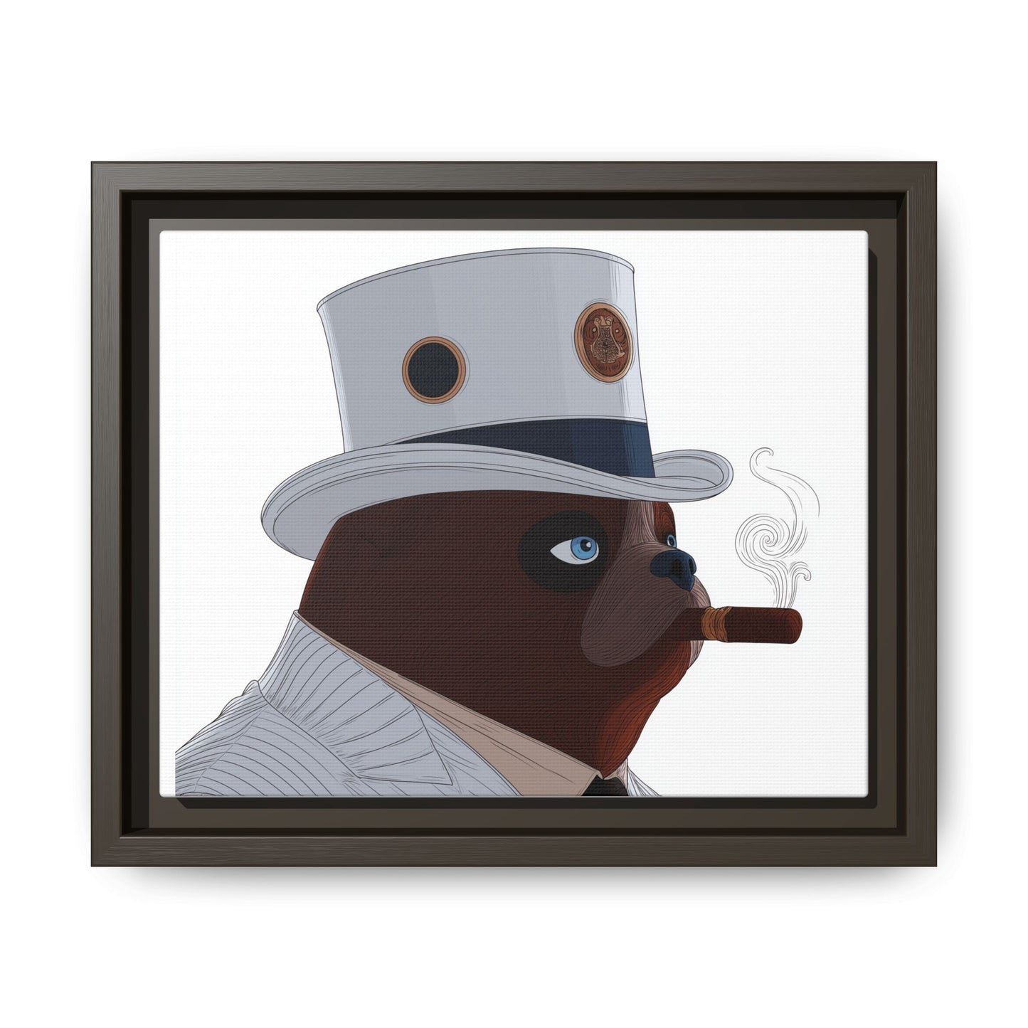 Dapper Bear Canvas Print — Funny Animal Portrait Wall Art | Root to Peak