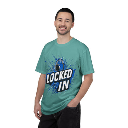 Locked In Padlock Graphic Tee — Focus Discipline Mindset | Root to Peak