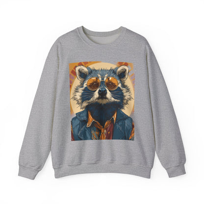 70s Raccoon Crewneck Sweatshirt — Retro Wildlife Graphic | Root to Peak