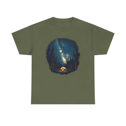 Camping Under the Stars Tee — Night Sky Milky Way Outdoor | Root to Peak