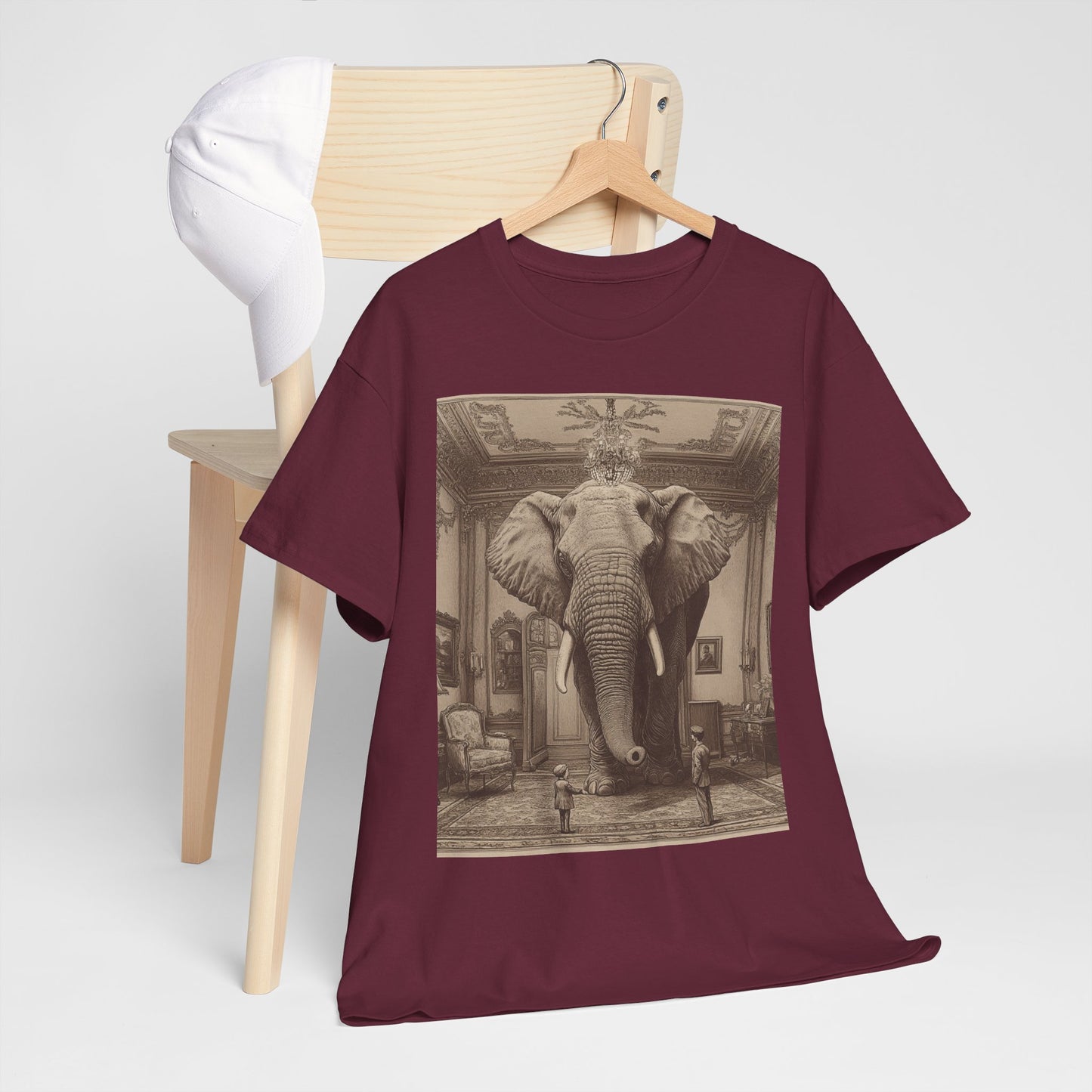 Elephant in the Room Graphic Tee — Funny Idiom Gift | Root to Peak