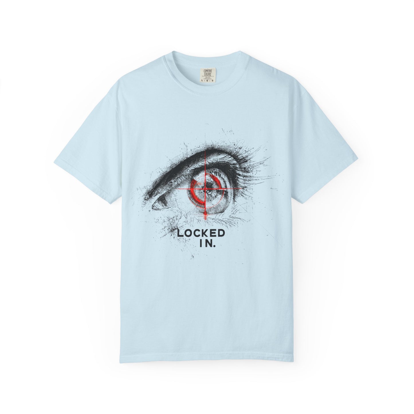 Locked In Eye Graphic Tee — Focus Mindset Athlete Gift | Root to Peak