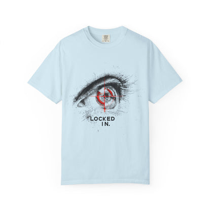Locked In Eye Graphic Tee — Focus Mindset Athlete Gift | Root to Peak