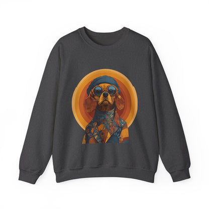 Retro Beagle Portrait Crewneck — Boho Dog Lover Gift | Root to Peak