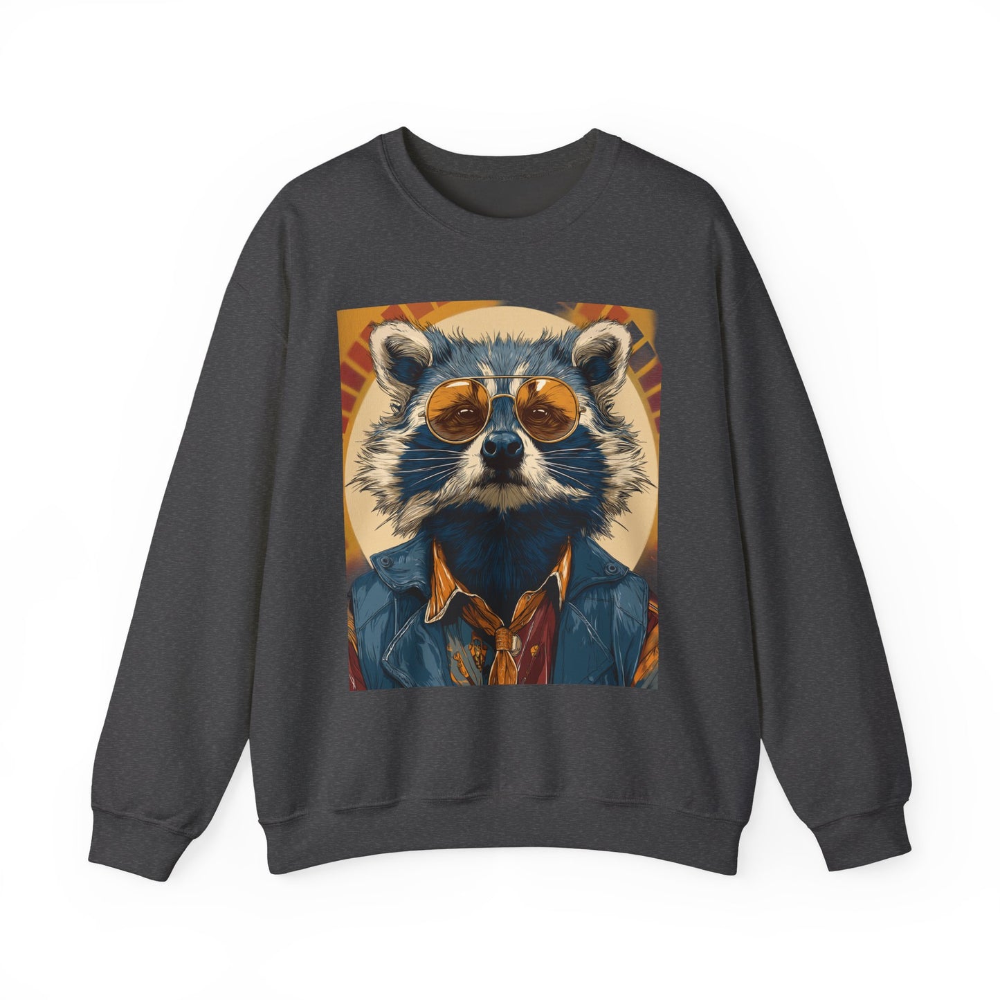 70s Raccoon Crewneck Sweatshirt — Retro Wildlife Graphic | Root to Peak
