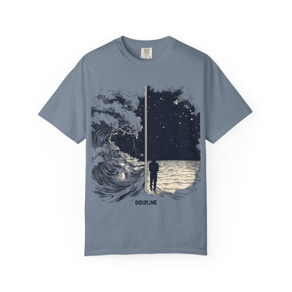Discipline Ocean Wave Graphic Tee — Motivational Apparel | Root to Peak