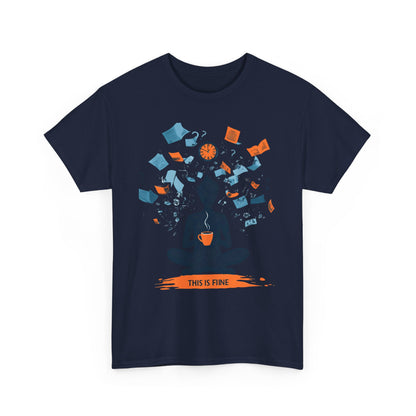This Is Fine Graphic Tee — Funny Chaos Meme Internet Culture | Root to Peak