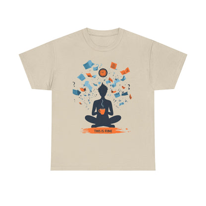 This Is Fine Graphic Tee — Funny Chaos Meme Internet Culture | Root to Peak