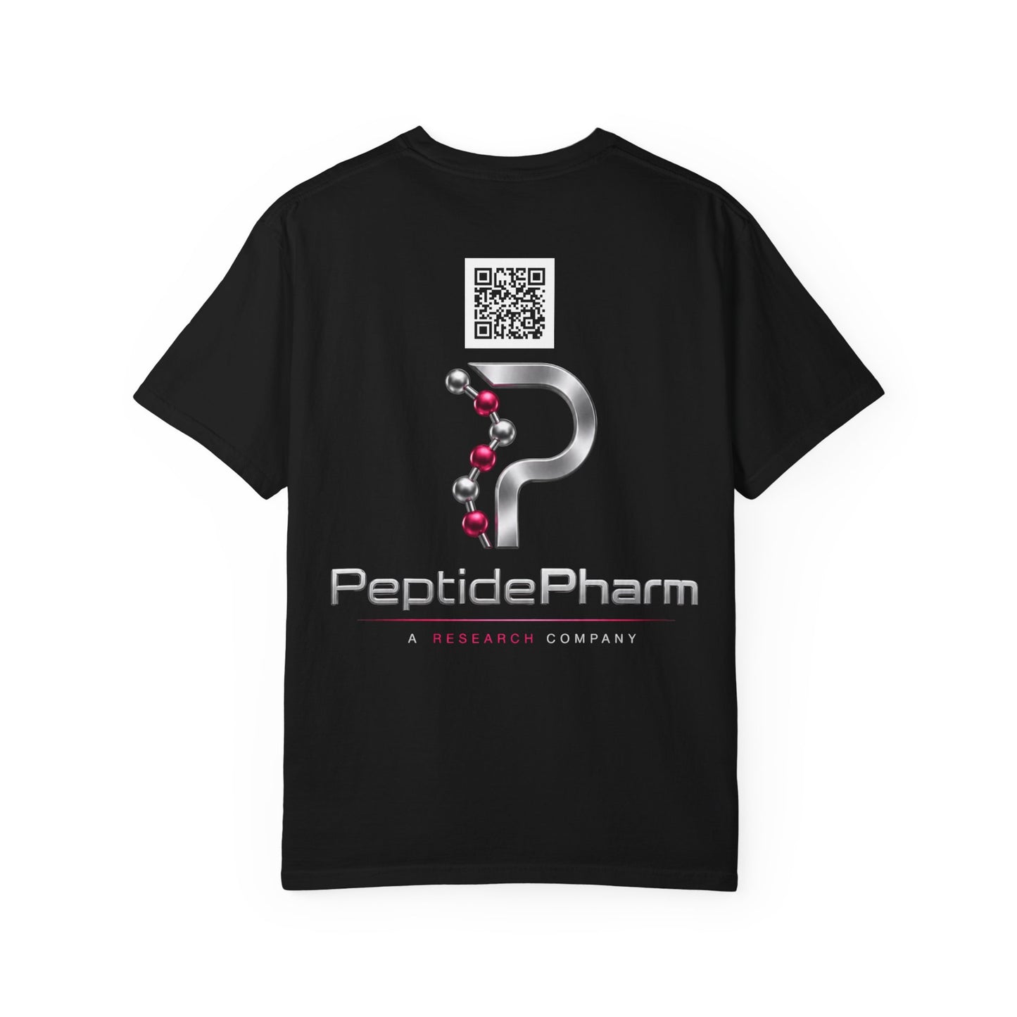 Tina QR - PeptidePharm Unisex Garment-Dyed T-shirt