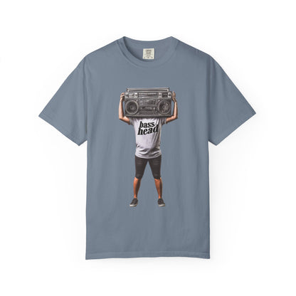 Bass Head Retro Boombox Tee — Streetwear Music Graphic | Root to Peak