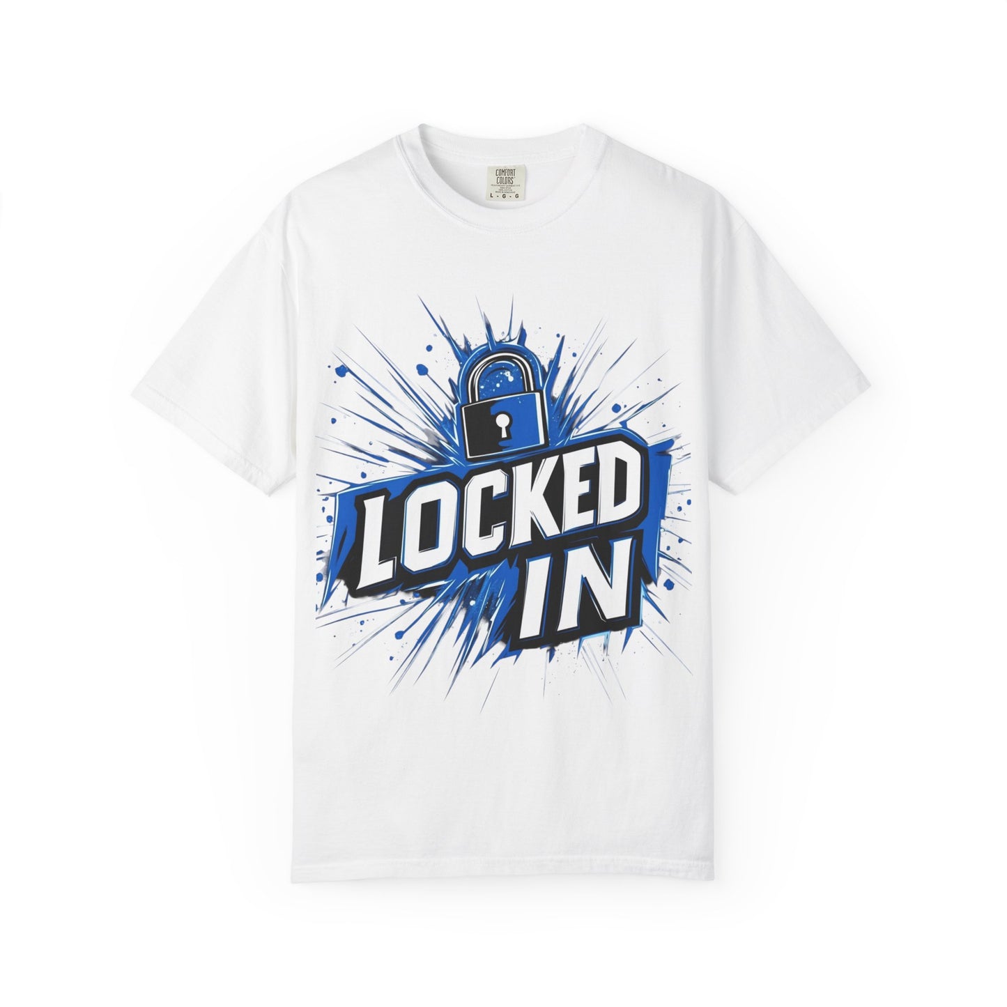 Locked In Padlock Graphic Tee — Focus Discipline Mindset | Root to Peak
