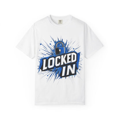Locked In Padlock Graphic Tee — Focus Discipline Mindset | Root to Peak