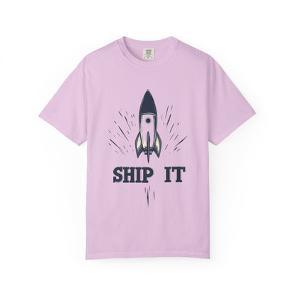 Ship It Rocket Tee — Funny Startup Developer Engineer | Root to Peak