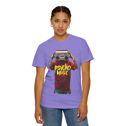 Psycho Music Boombox Tee — Retro Hip Hop Streetwear | Root to Peak
