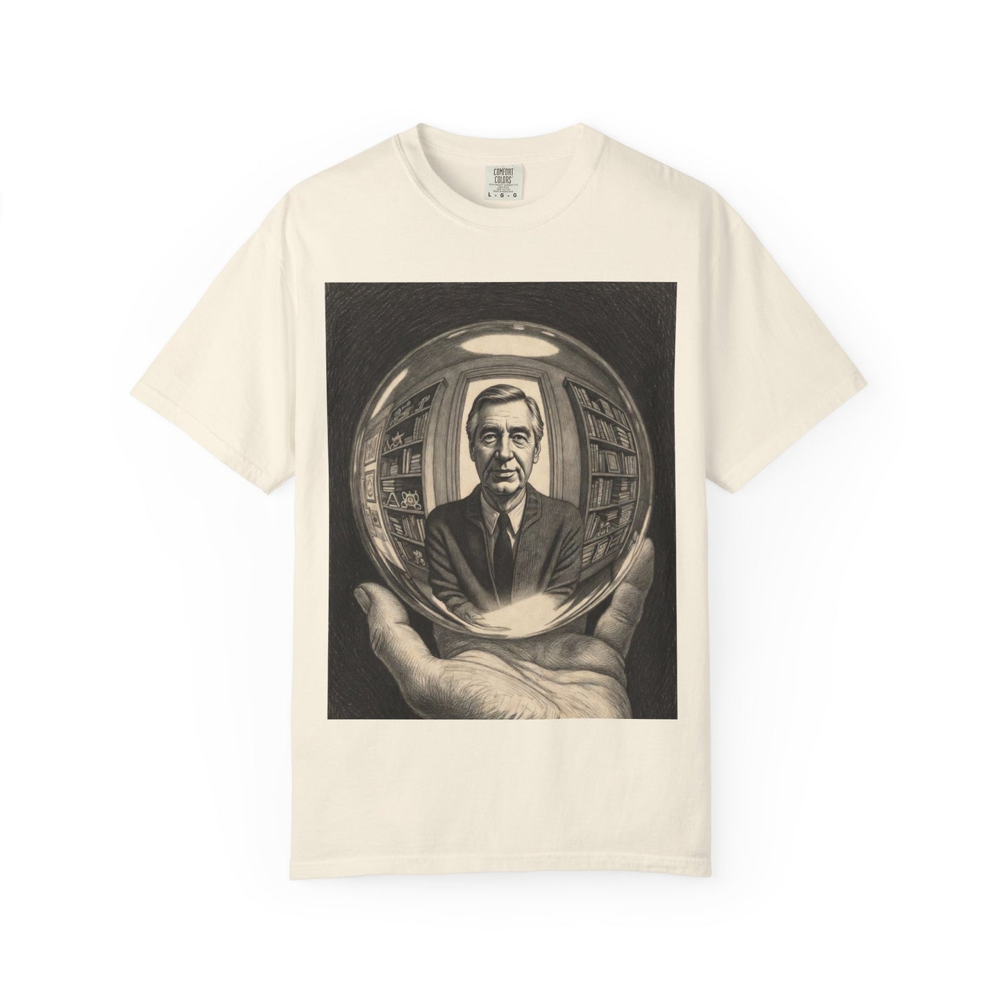 Surreal Sphere Garden Tee — Escher Art Optical Illusion | Root to Peak