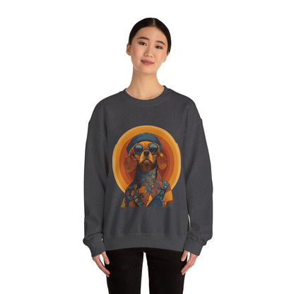 Retro Beagle Portrait Crewneck — Boho Dog Lover Gift | Root to Peak