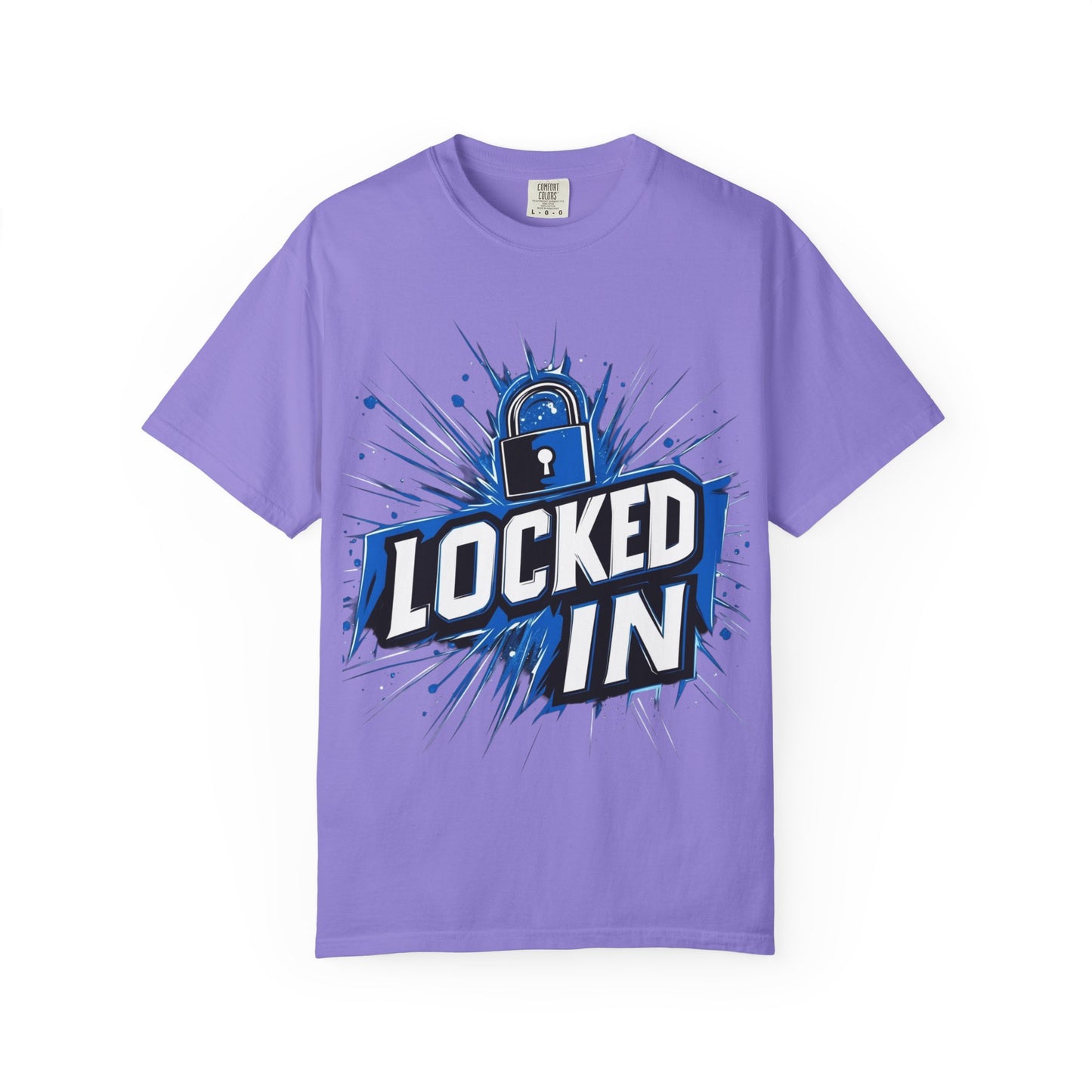 Locked In Padlock Graphic Tee — Focus Discipline Mindset | Root to Peak