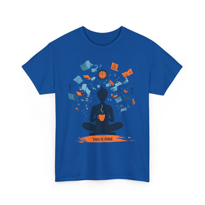 This Is Fine Graphic Tee — Funny Chaos Meme Internet Culture | Root to Peak
