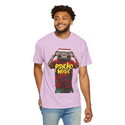 Psycho Music Boombox Tee — Retro Hip Hop Streetwear | Root to Peak