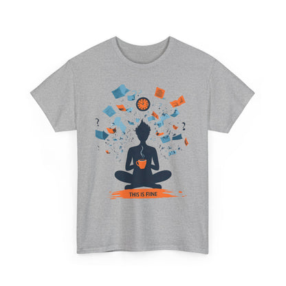 This Is Fine Graphic Tee — Funny Chaos Meme Internet Culture | Root to Peak