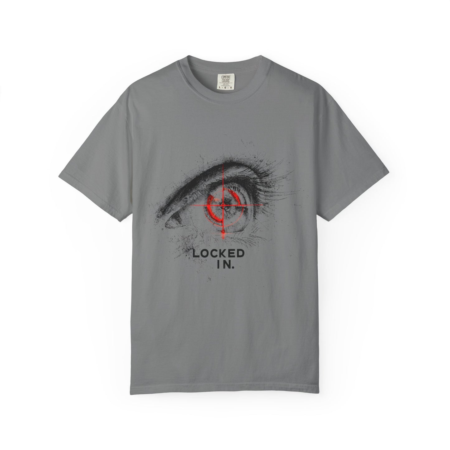 Locked In Eye Graphic Tee — Focus Mindset Athlete Gift | Root to Peak