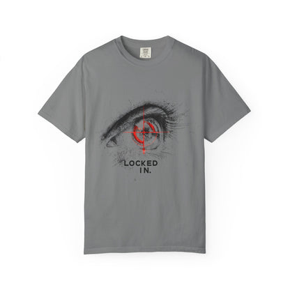 Locked In Eye Graphic Tee — Focus Mindset Athlete Gift | Root to Peak