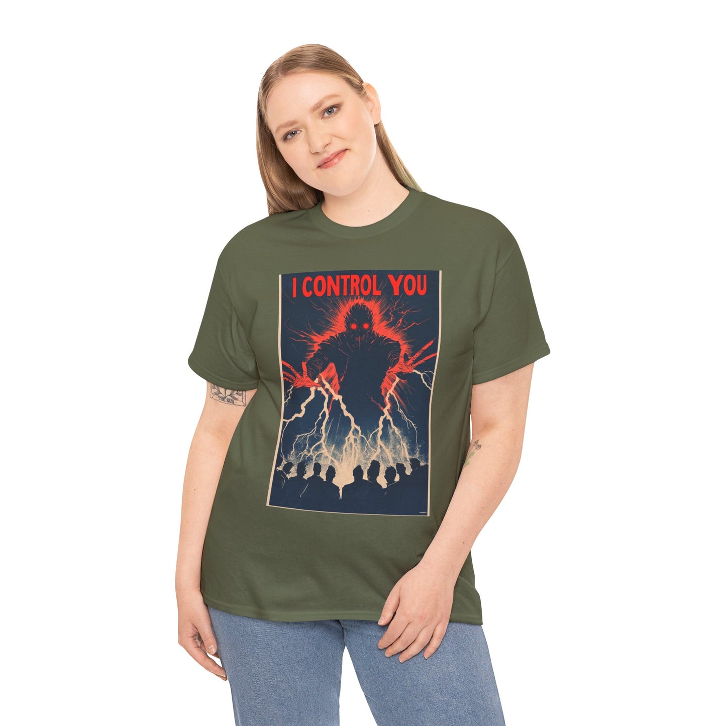 I Control You Graphic Tee — Mind Control Brainwave Art T-Shirt | Root to Peak