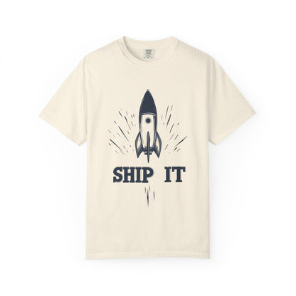 Ship It Rocket Tee — Funny Startup Developer Engineer | Root to Peak