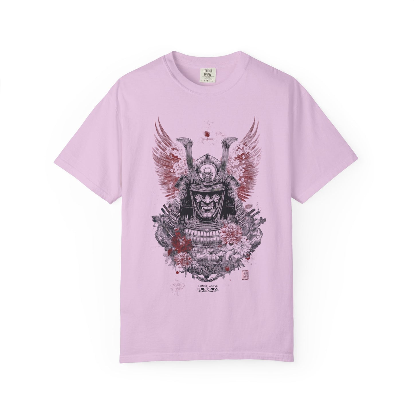 Samurai Helmet Art Tee — Vintage Japanese Warrior Graphic | Root to Peak