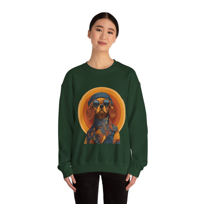 Retro Beagle Portrait Crewneck — Boho Dog Lover Gift | Root to Peak