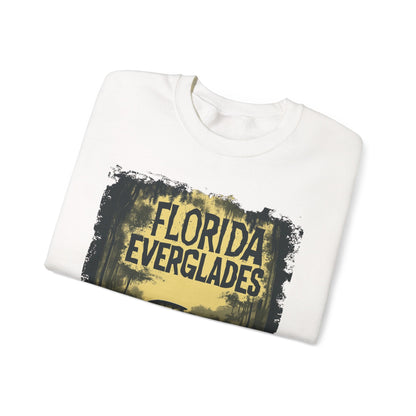 Florida Everglades Crewneck — Vintage Airboat Nature Gift | Root to Peak