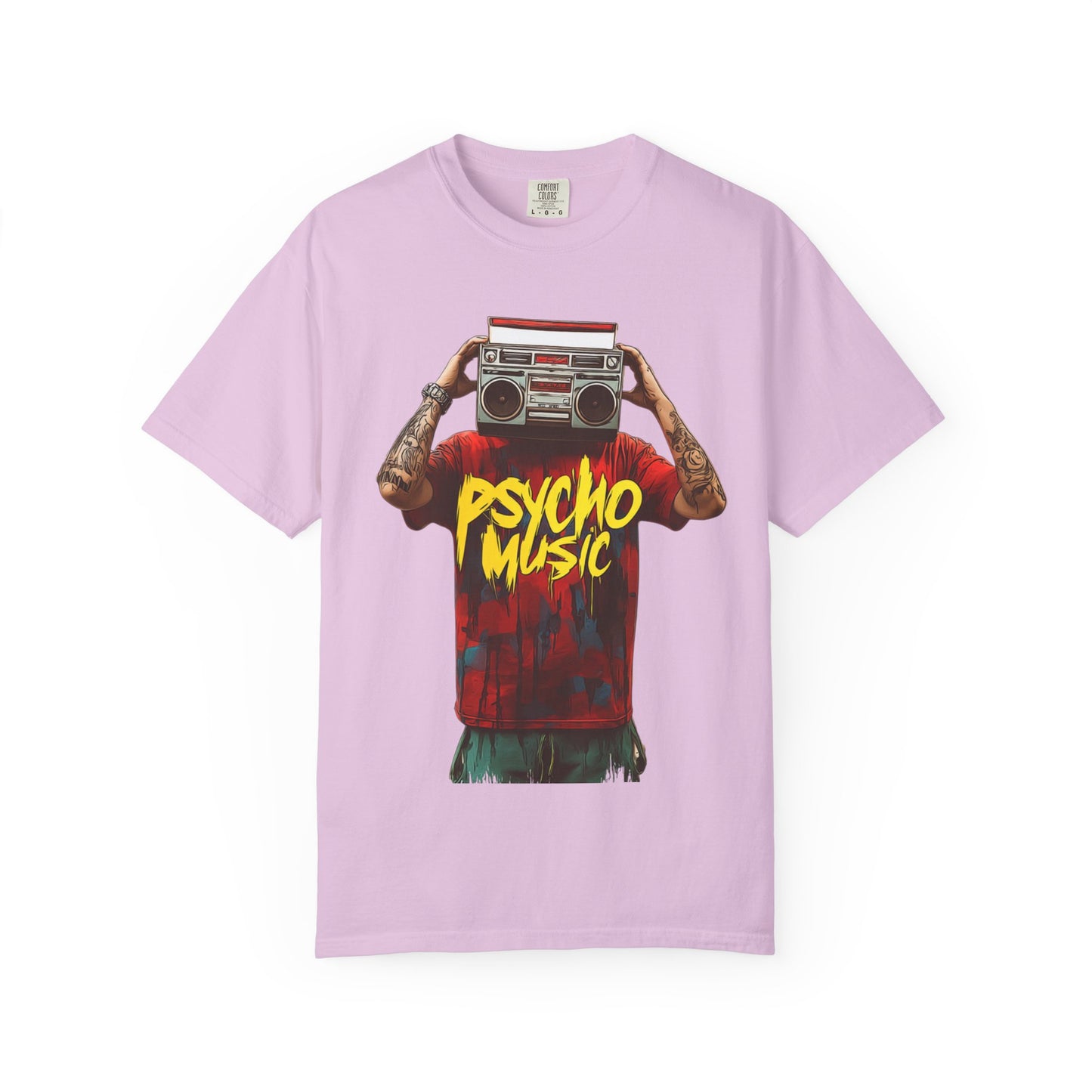 Psycho Music Boombox Tee — Retro Hip Hop Streetwear | Root to Peak