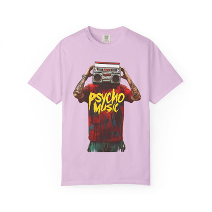 Psycho Music Boombox Tee — Retro Hip Hop Streetwear | Root to Peak
