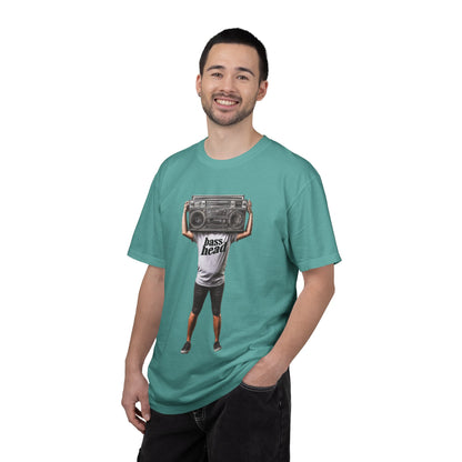 Bass Head Retro Boombox Tee — Streetwear Music Graphic | Root to Peak
