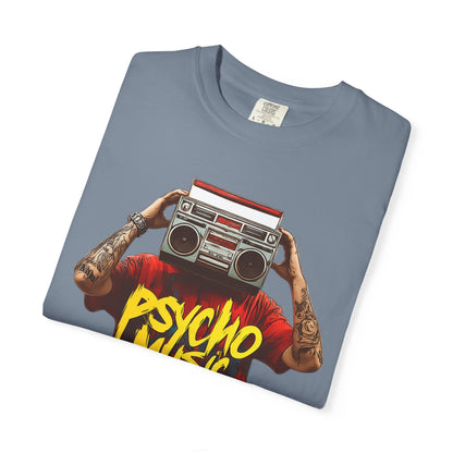 Psycho Music Boombox Tee — Retro Hip Hop Streetwear | Root to Peak