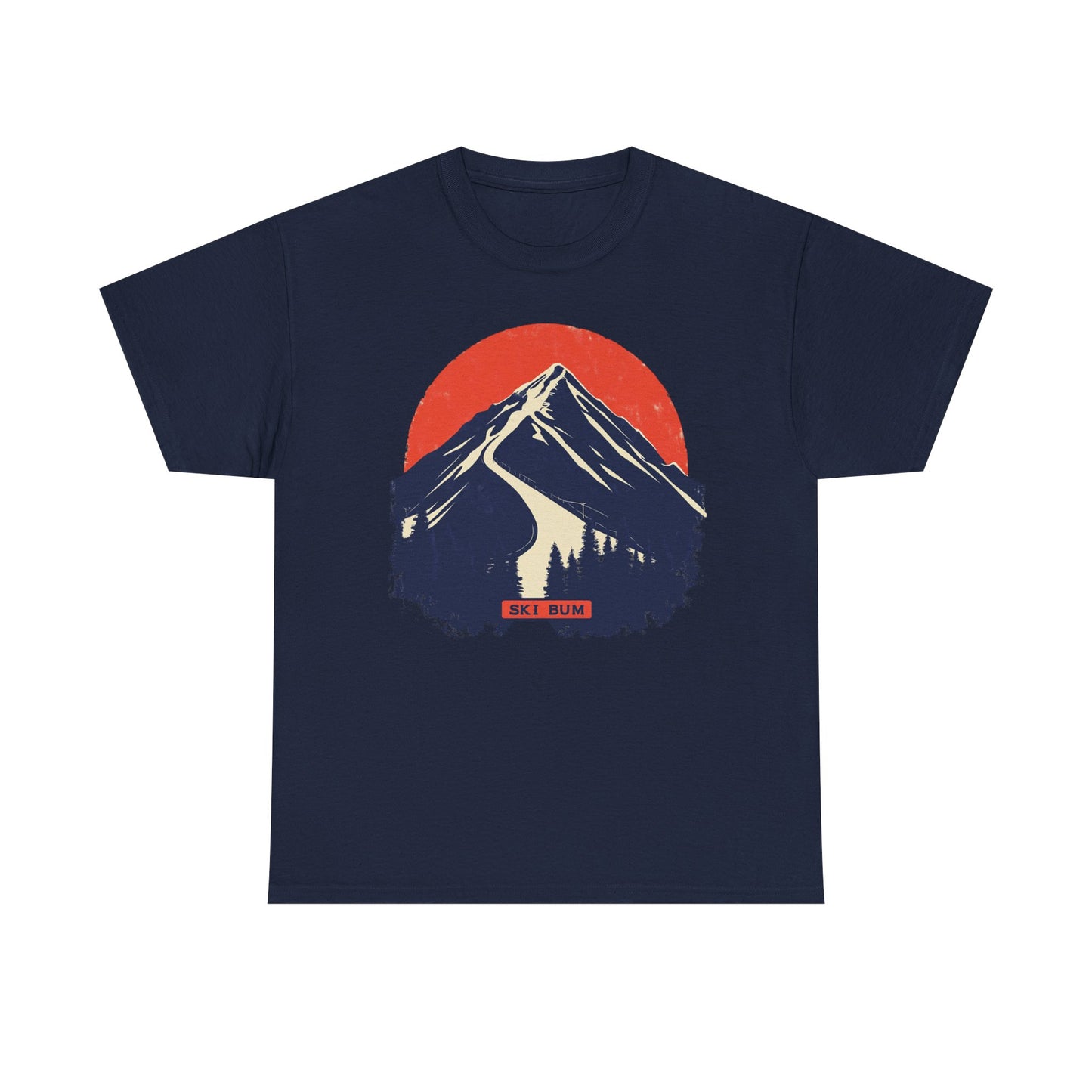 Ski Bum Mountain Graphic Tee — Skier Snow Lover Winter Gift | Root to Peak