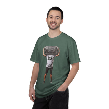 Bass Head Retro Boombox Tee — Streetwear Music Graphic | Root to Peak