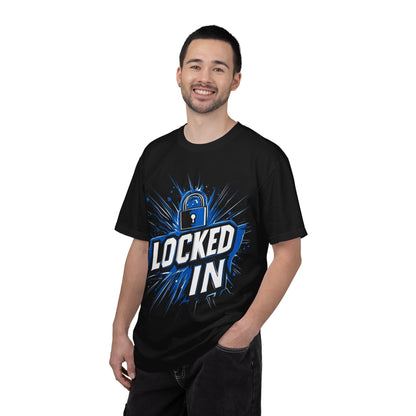 Locked In Padlock Graphic Tee — Focus Discipline Mindset | Root to Peak