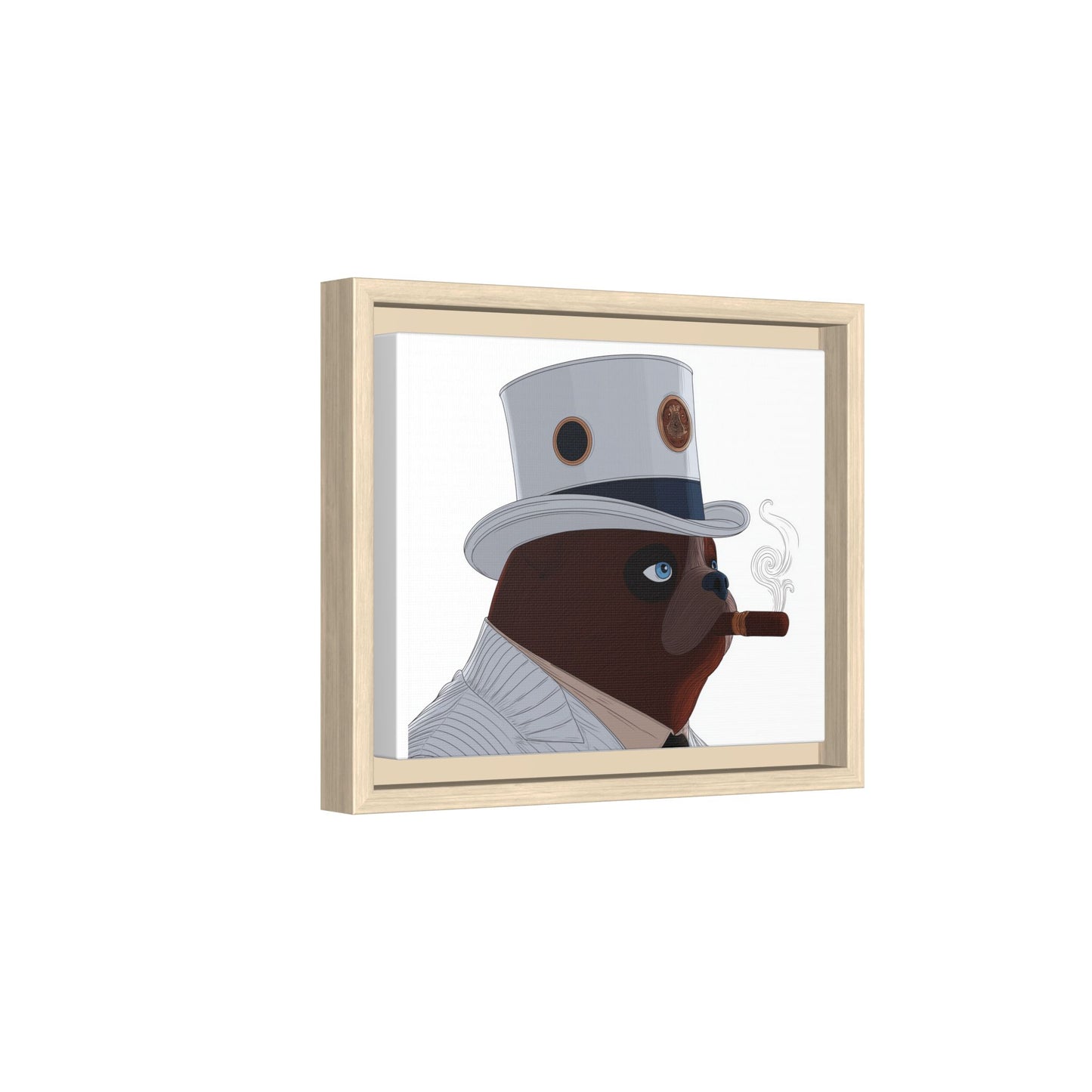 Dapper Bear Canvas Print — Funny Animal Portrait Wall Art | Root to Peak