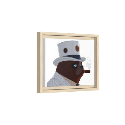Dapper Bear Canvas Print — Funny Animal Portrait Wall Art | Root to Peak