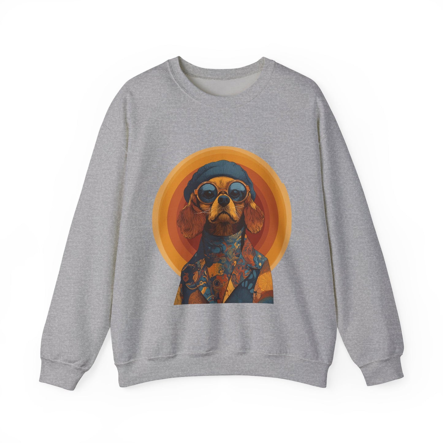 Retro Beagle Portrait Crewneck — Boho Dog Lover Gift | Root to Peak